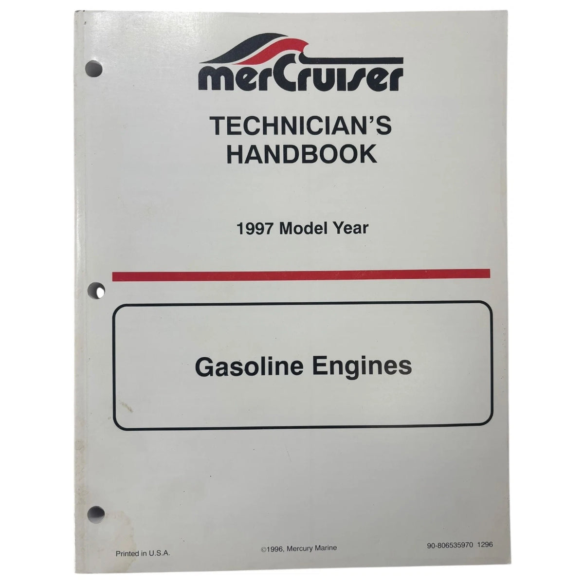 MerCruiser 90-806535970, Gasoline Engines Technicians Handbook (1997)