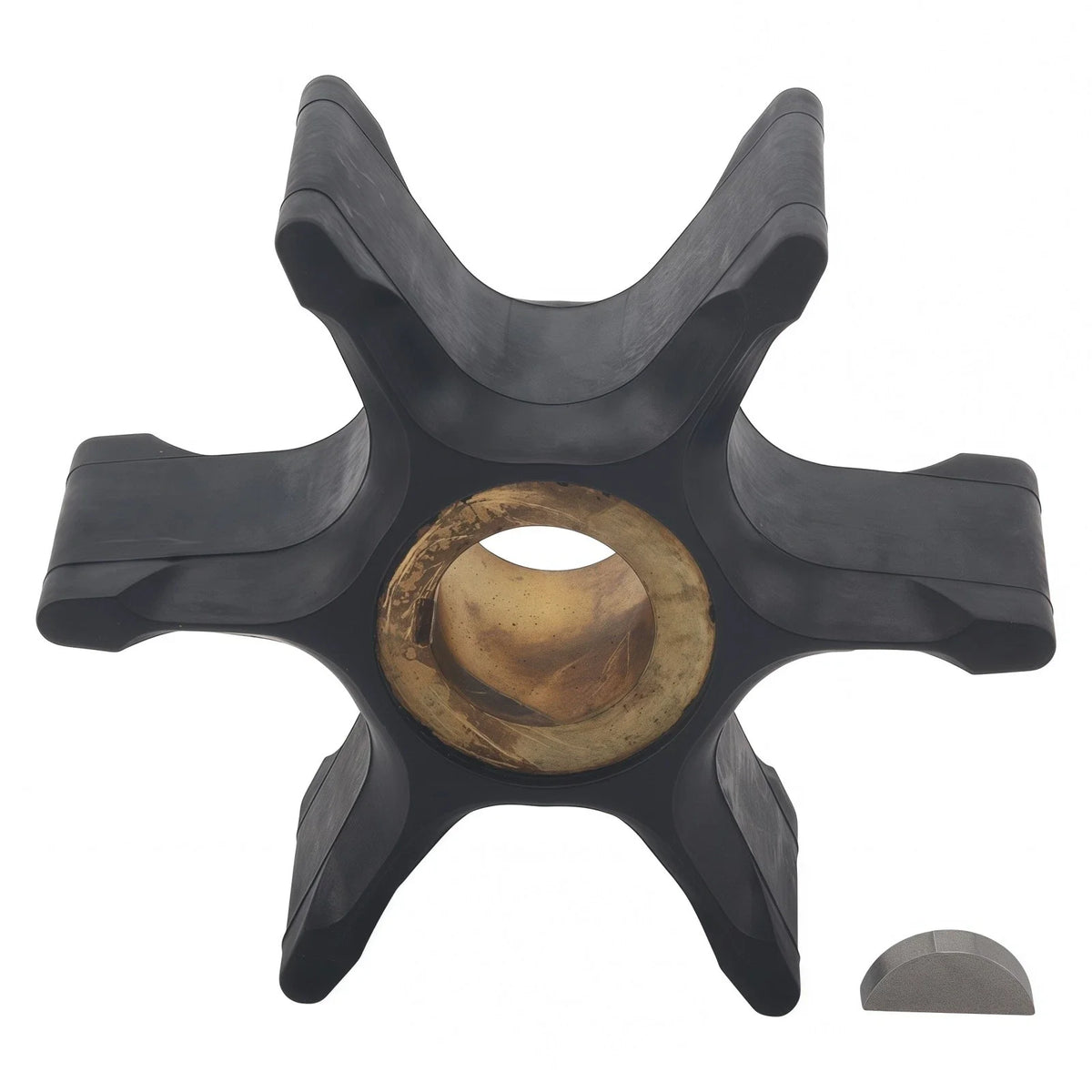 Water Pump Impeller & Key for Evinrude Johnson Outboard (1985–1995)