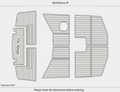EVA Foam Faux Flooring Mat for Northshore 37 Swim Platform Cockpit