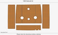 EVA Teak Deck Flooring Pad for Wellcraft 22 Seadek (1996)