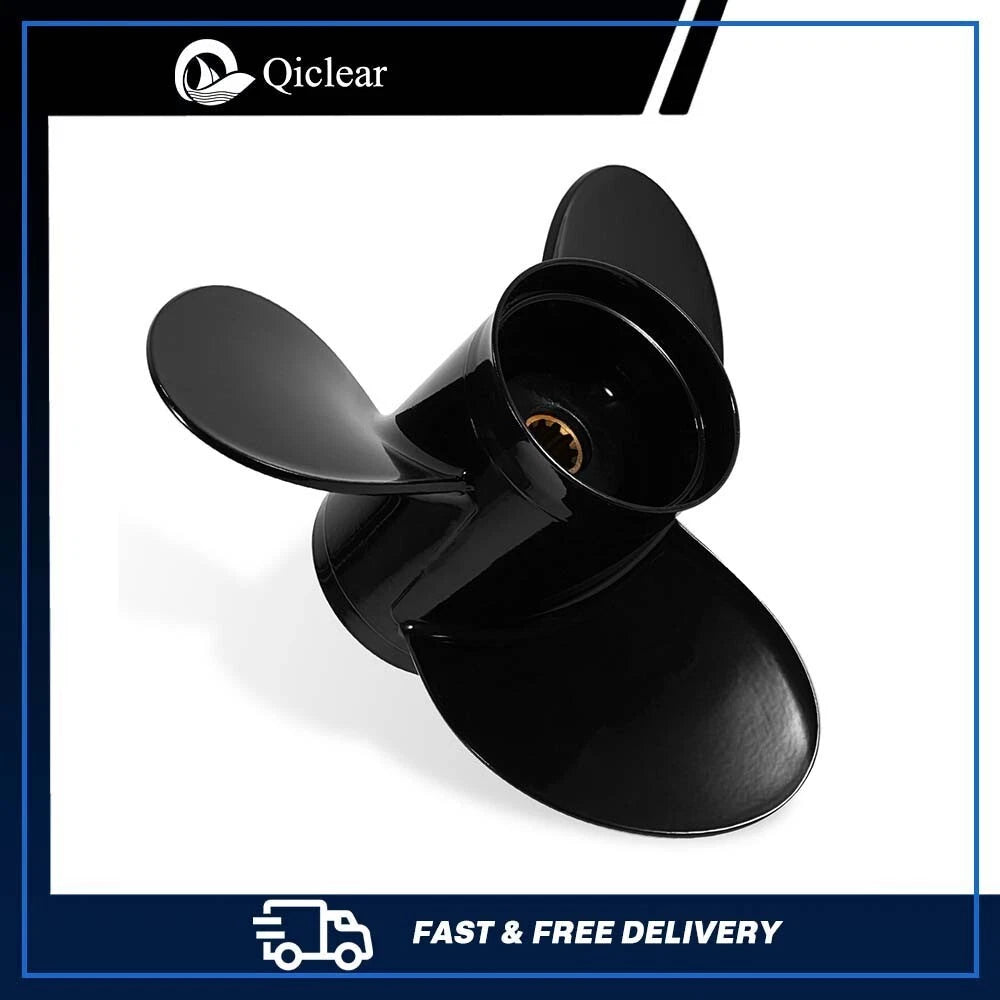 10 1/4 X 13 Aluminum Boat Propeller for Suzuki 20-30HP 10 Spline Tooth,RH