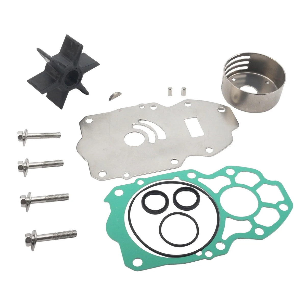 Water Pump Repair Kit for Yamaha V6 225 250 300 HP Outboard (1996–2023)
