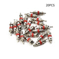 20*-Tyre Valve Core Insert with Remover Tool Car Bike Motorcycle Wheel UK
