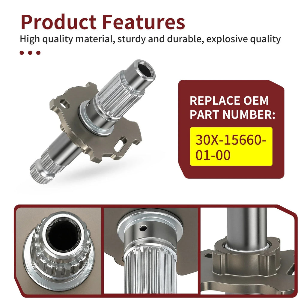 Kickstart Shaft Kick Axle for Yamaha XT250 (1984), XT350 (1985–2000), TT350 (1986–1987)