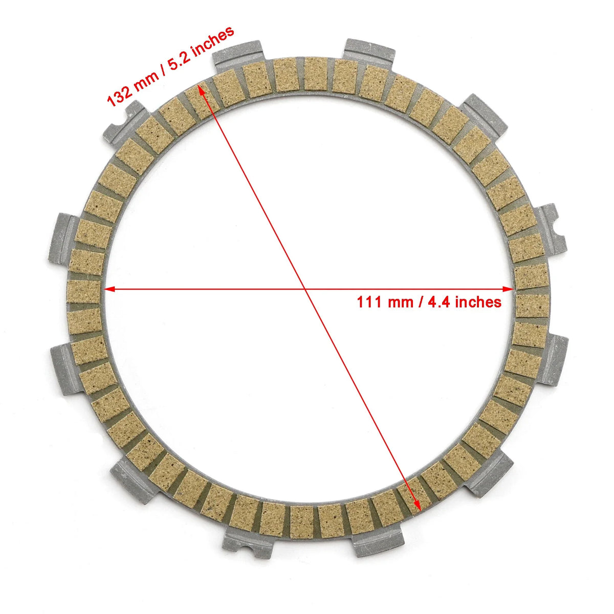 Clutch Friction Plate Kit for Ducati Multistrada 1158 V4 V4S (2021–2024) 19020521A