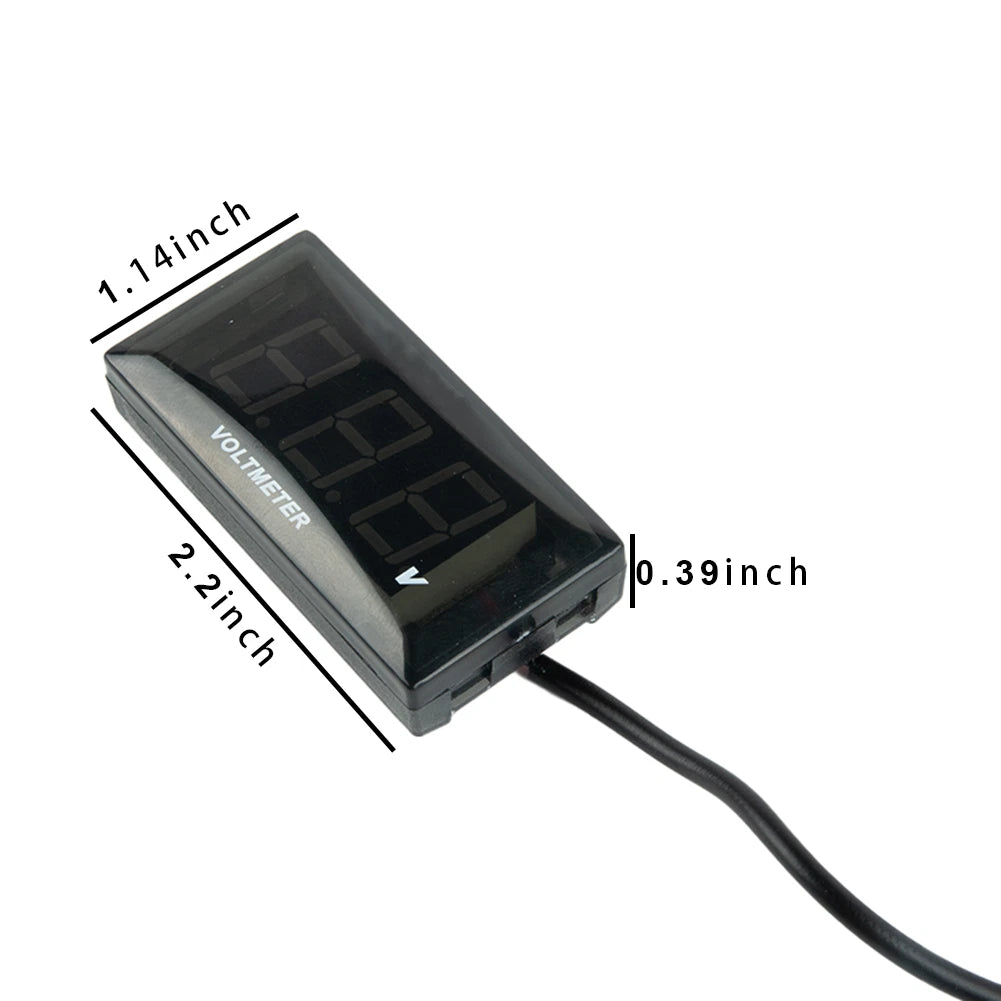 For Cars Motorcycles Digital Voltmeter Monitor Substation Automation 12V