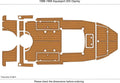 Seadek Swim Platform Cockpit Flooring for Aquasport 205 Osprey (1998)
