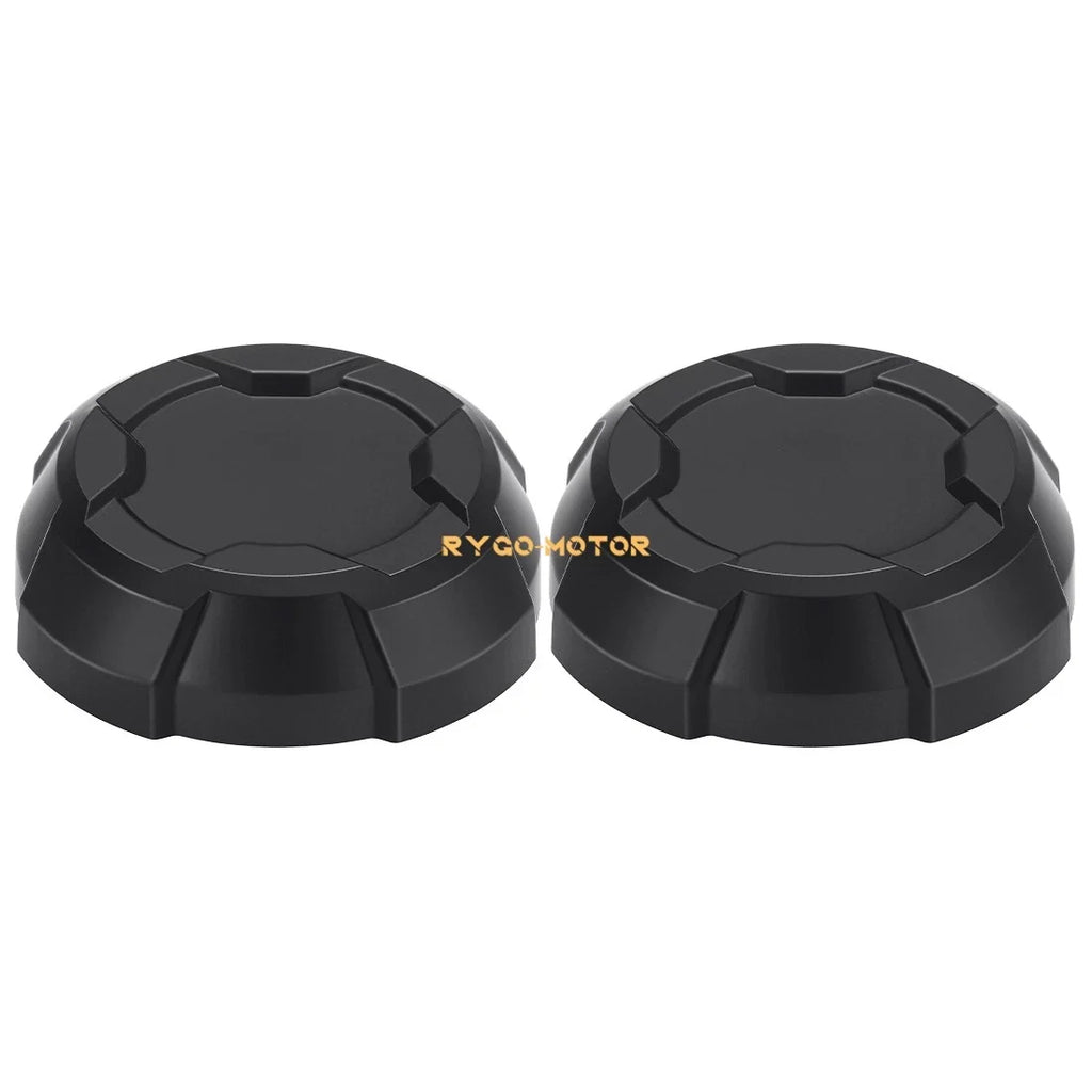 2X Front Matte Black Rim Caps for Polaris Ranger Crew SP 570 (2022–2025)