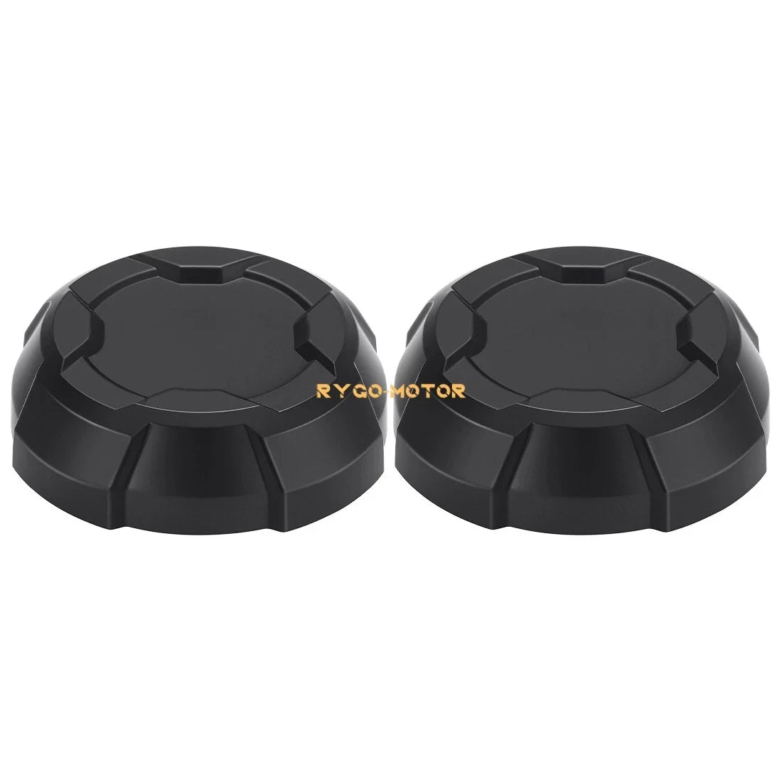 2X Front Matte Black Rim Caps for Polaris Ranger Crew SP 570 (2022–2025)