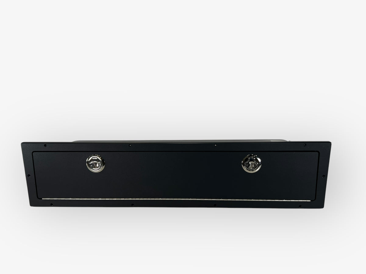 Marine Storage Box, with Lock & Key, 39in X 9in X 11in,, Black, with Gas Spring