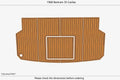 EVA Teak Faux Flooring Mat Pads for Bertram 35 Caribe (1968)