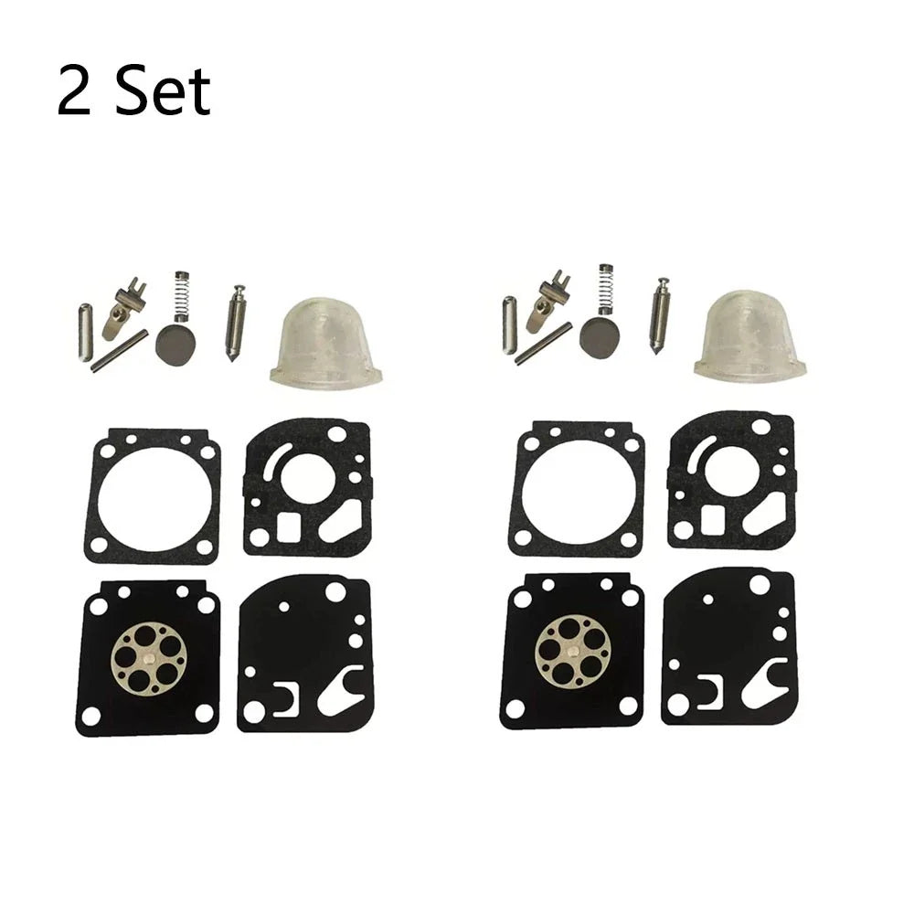 Set of 2 Carburetor Rebuild Kits for Zama RB-115 (C1U-W18, C1U-W18A, C1U-W24)