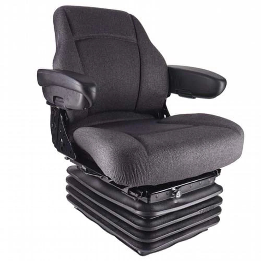 S1999934 Sears Mid Back Seat, Gray Fabric with Air Suspension - Fits Deutz