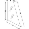 A-T164708 Left Hand Rear Corner Glass - Fits John Deere