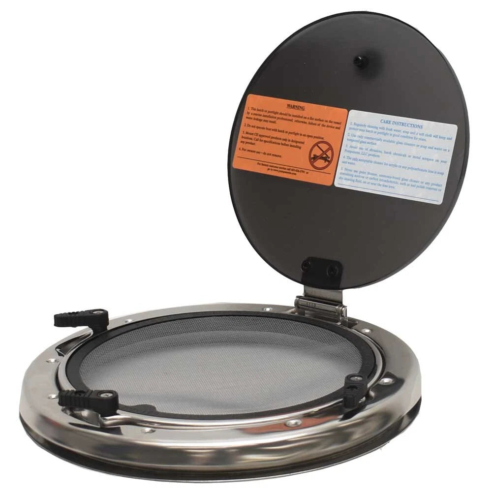 Bomar Boat Portlight Window Hatch GLG302GY06 - 10 3/4 Inch Frosted