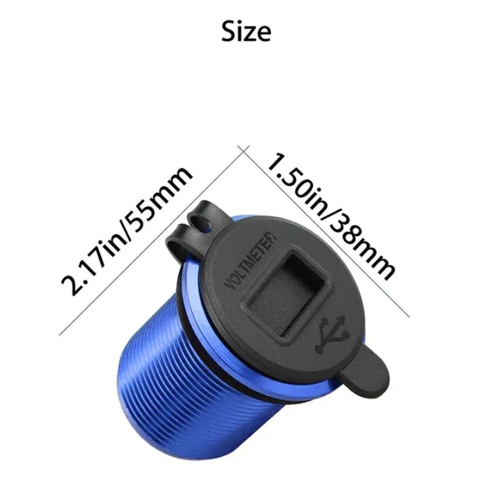 Dual USB 4.2A Charger Adapter for Car Motorcycle (Waterproof)