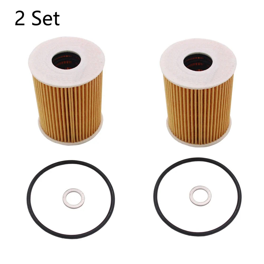 2Pcs Oil Filter for Hyundai Genesis G80 Kia Sedona (2014–2023) 26320-3CKB0