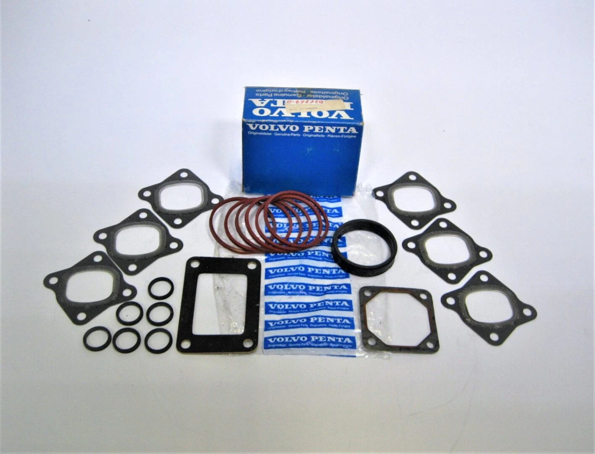 Volvo Penta 876369 OEM Marine Diesel Intake - Exhaust Manifold Gasket Set