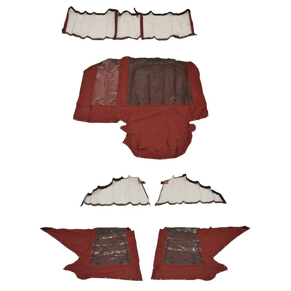 Larson Boat Walkthrough Curtain Kit 73480R-85 - Cabrio 857 Red Tweed