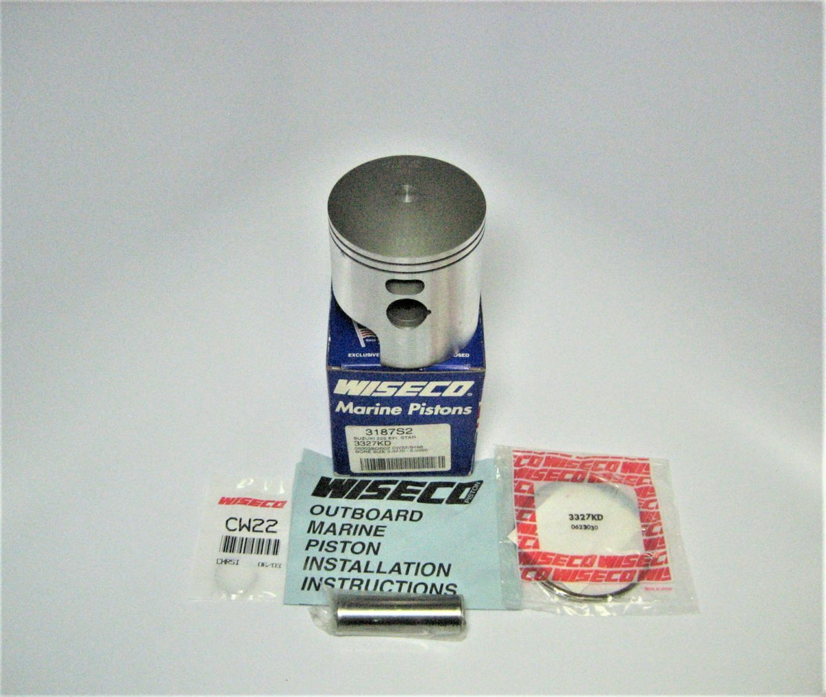 Wiseco 3187S2 Suzuki V6 225HP EFI Marine Boat Outboard Engine Motor Piston