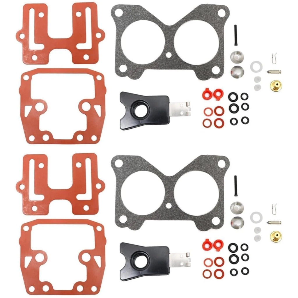 2Pcs Carburetor Kit for Johnson/Evinrude Outboard (434888, 435443, 0439076, 18-7046)