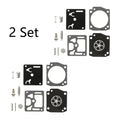 Set of 2 Carburetor Carb Kits for Husqvarna 340 345 346 350 353 346XP Zama RB-122