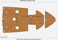 Seadek Cockpit Bow Pad for Boston Whaler 16SL (1996) - EVA Teak Deck Mat
