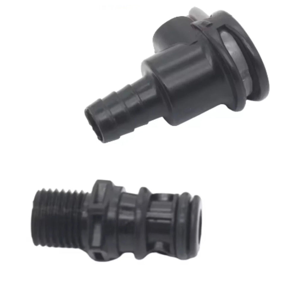 Universal Male and Female Sprayless Connector with Thread Sealant