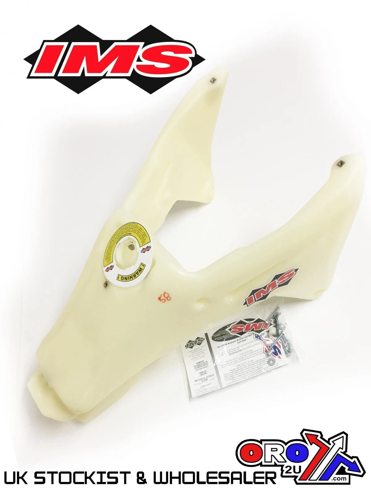 IMS Natural 3.0 Gal Fuel Tank+Screw Cap Yamaha YZ250FX 2015-2016