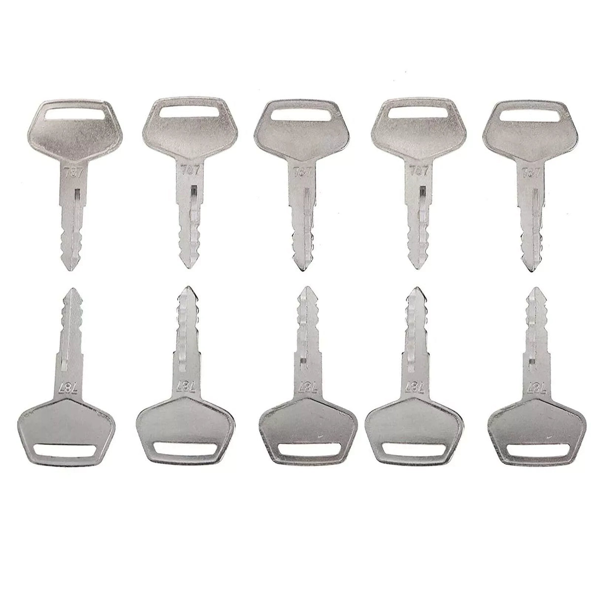 10X Keys 787 TR2611434 for Komatsu Excavator Grader Dozer Loader & Heavy Equipme