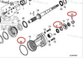 Lower Gearcase Seal Kit for Honda 200HP 225HP 250HP (91252-ZZ3-003 91351-ZX2-C00)
