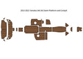 Complete Teak Mats for Yamaha 242 Limited S (2015–2020) 3M Pads
