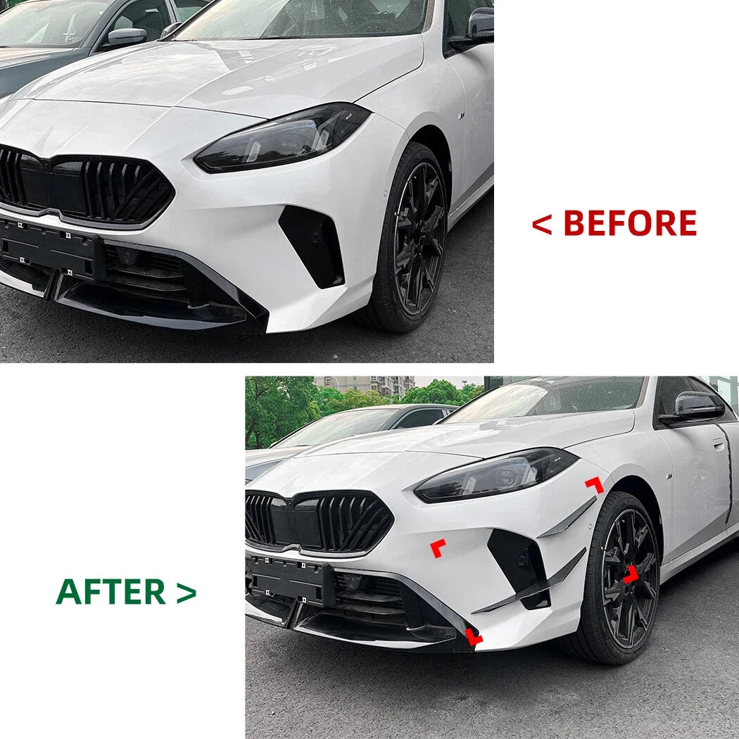 Set of 4 Front Bumper Trim Canards for BMW 1-Series 2-Series (F70 F74)