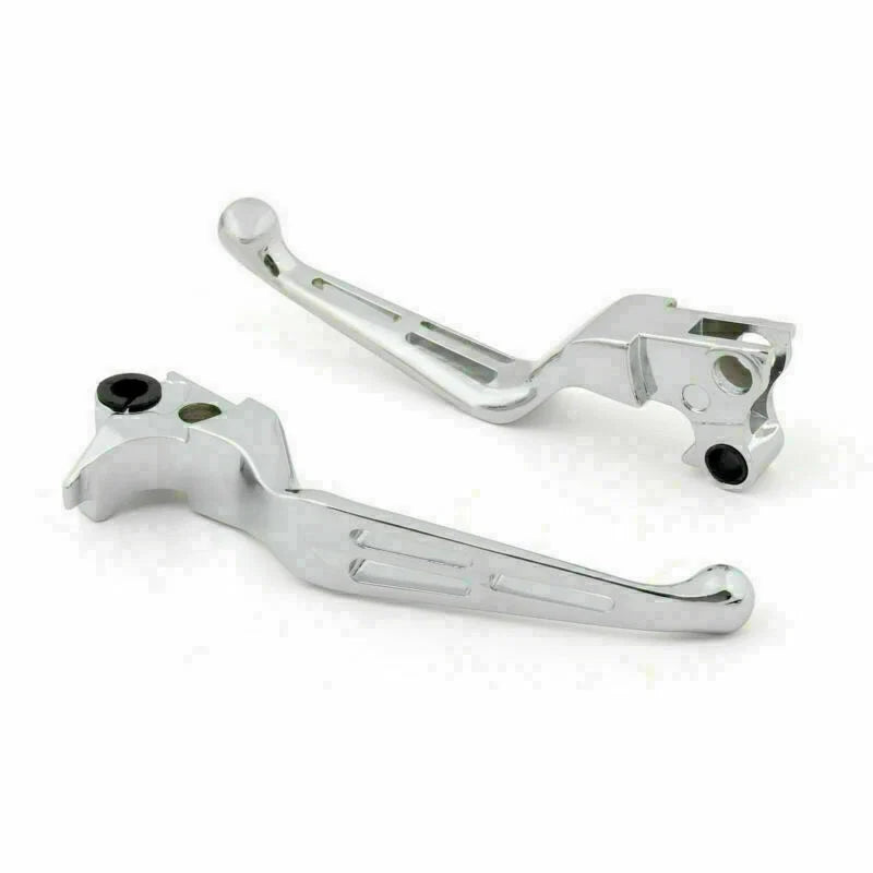 Chrome Brake Clutch Levers for Harley XL Dyna Touring Softail (1996–2007)