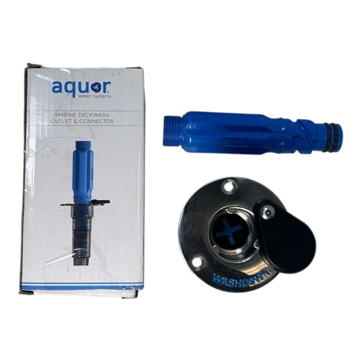 Aquor JP-61121, Marine Flush Mount Deck Wash Fitting Outlet