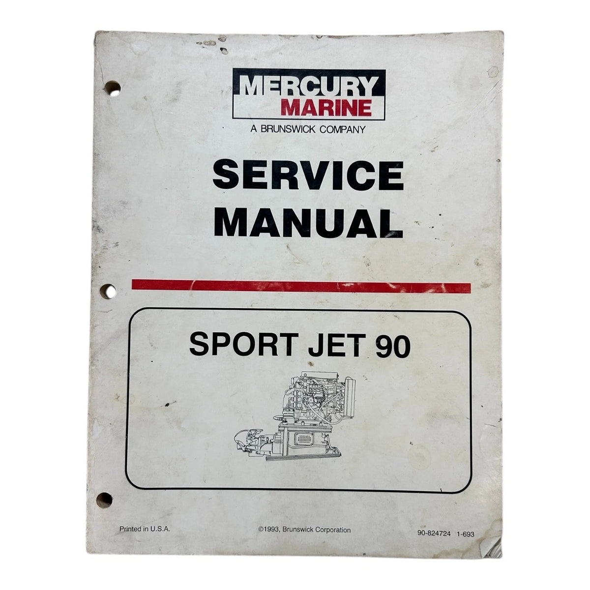 Mercury Marine 90-824724, Sport Jet 90 Service Manual 1993