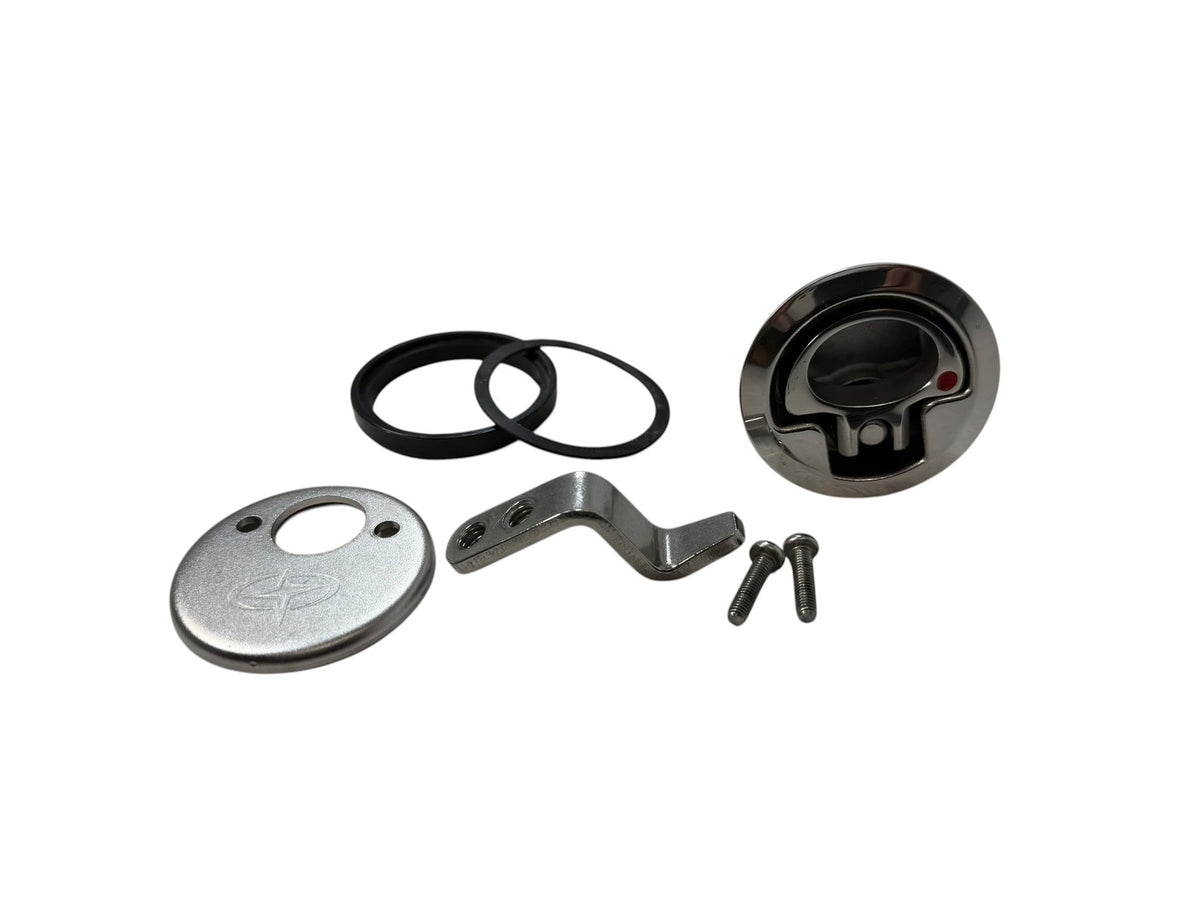 Gemlux Marine Latch Face 2 3/8" Cutout 1 7/8" Non-Locking, Offset Cam Kit