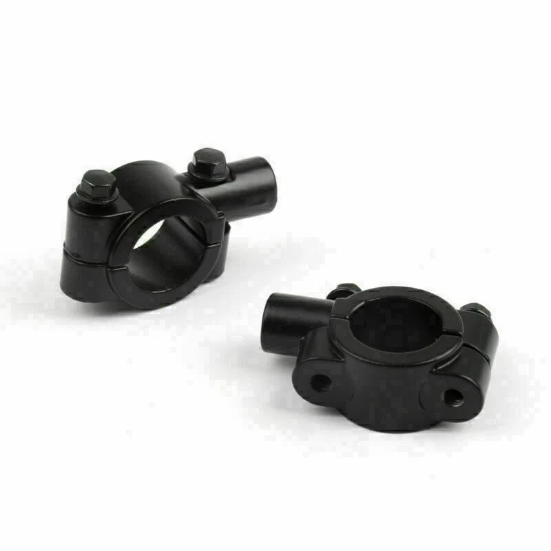Handlebar Mirror Mount Clamp Adaptor for Motorcycle (7/8", 10MM Thread)
