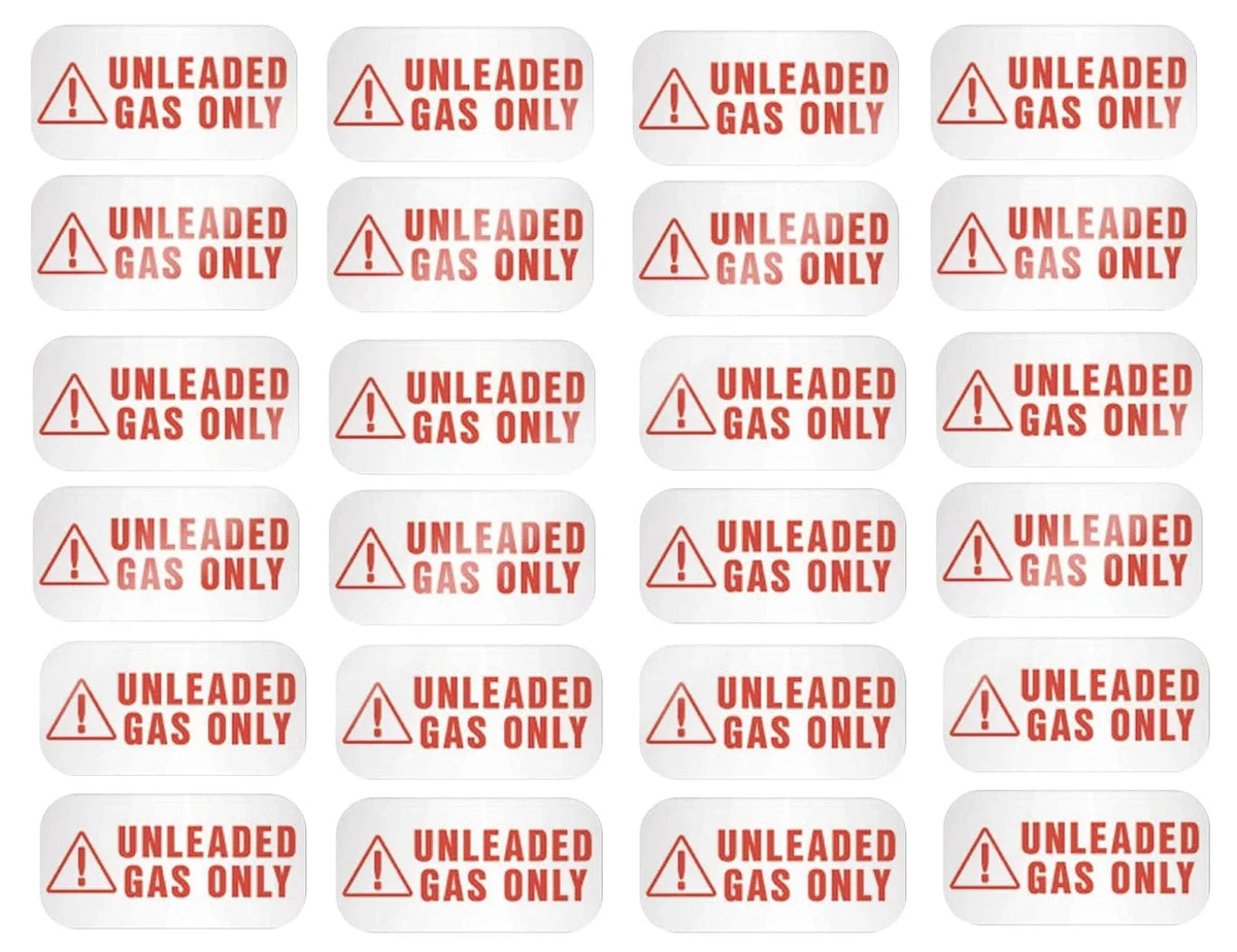 Unleaded Fuel Only Sticker for Universal Use (Weather Proof)
