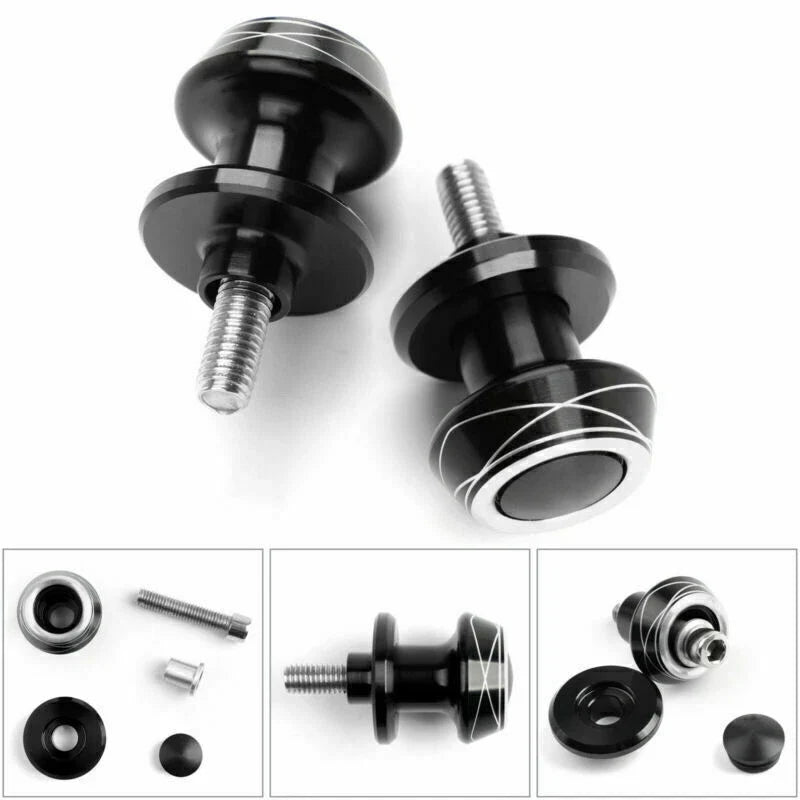 Pair of 8mm CNC Swingarm Spools for Suzuki Honda (T9)