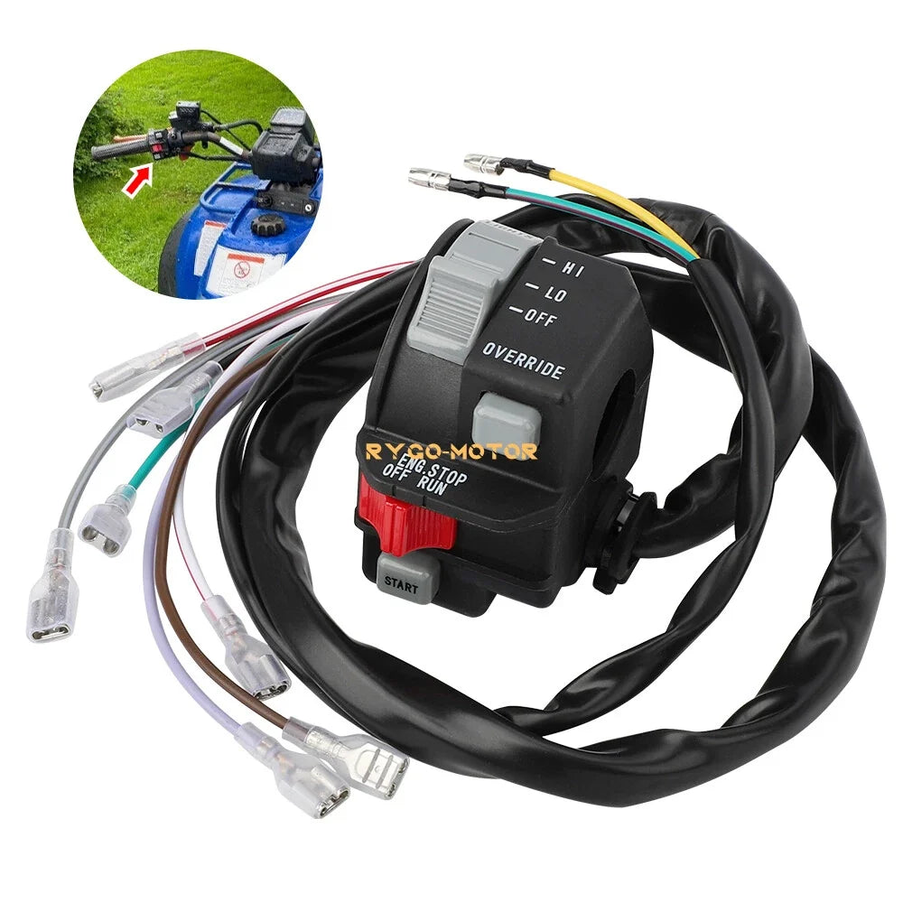 Handlebar Switch On Off Headlight Override for Polaris Scrambler 300 400 (1995–2002)
