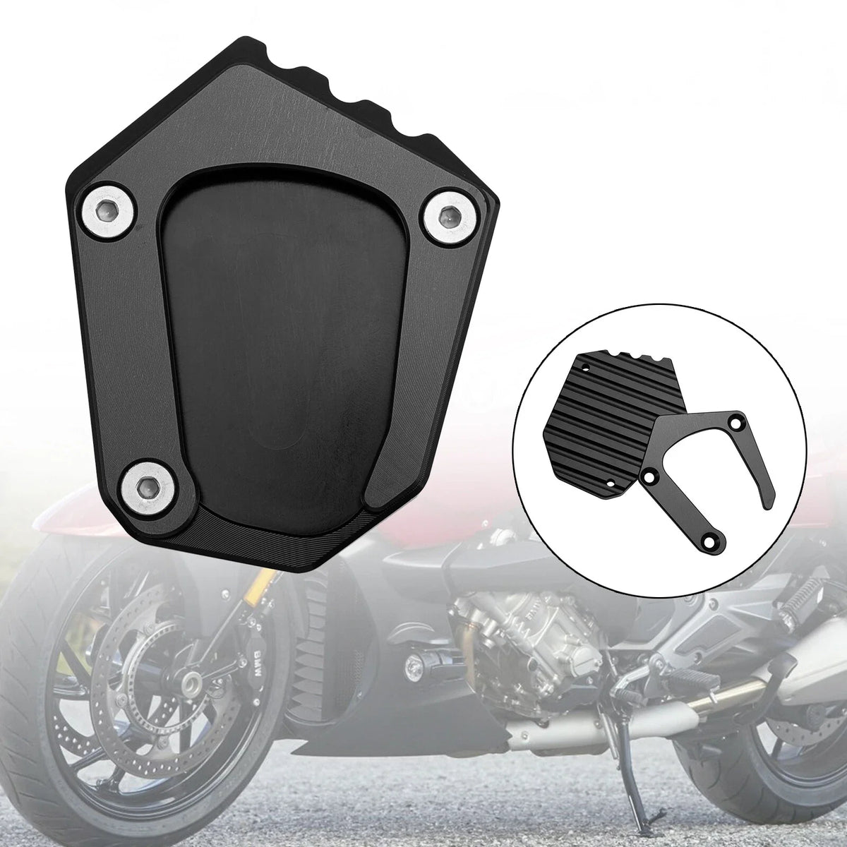 Kickstand Enlarger Plate Pad for BMW K1600 (2016–2022) T9
