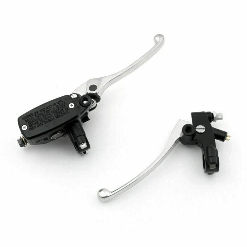 Chrome Hand Control Reservoir Brake Clutch Levers for Motorcycle (T9)