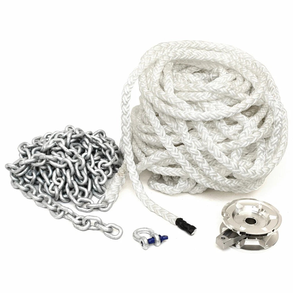 Lewmar Boat Anchor Rode 69600947 - 15FT 5/16 Chain 125FT 8 Plait Rope