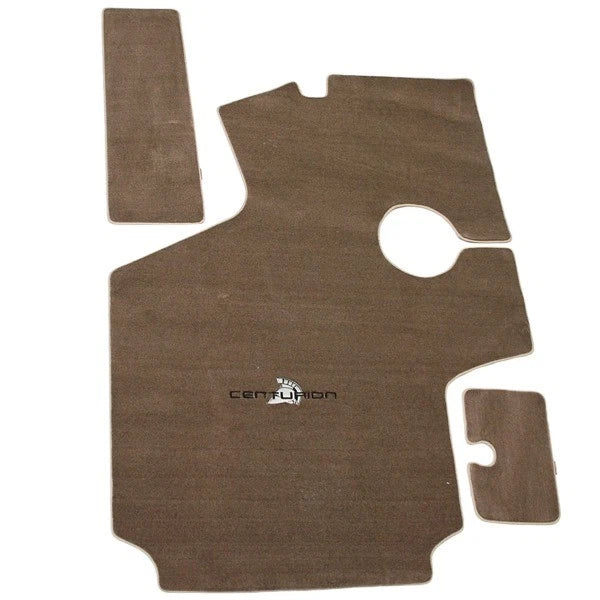 Centurion Enzo Boat Cockpit Mats - Brown Carpet with Emblem (set of 3)