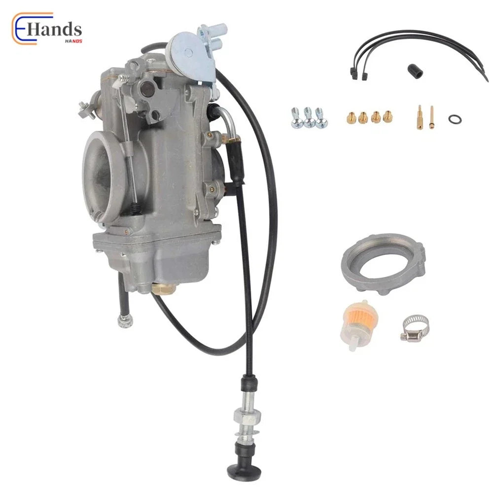42mm Carburetor + Choke Cable for Harley Davidson Evo Twin Cam (HSR42 TM42-6)