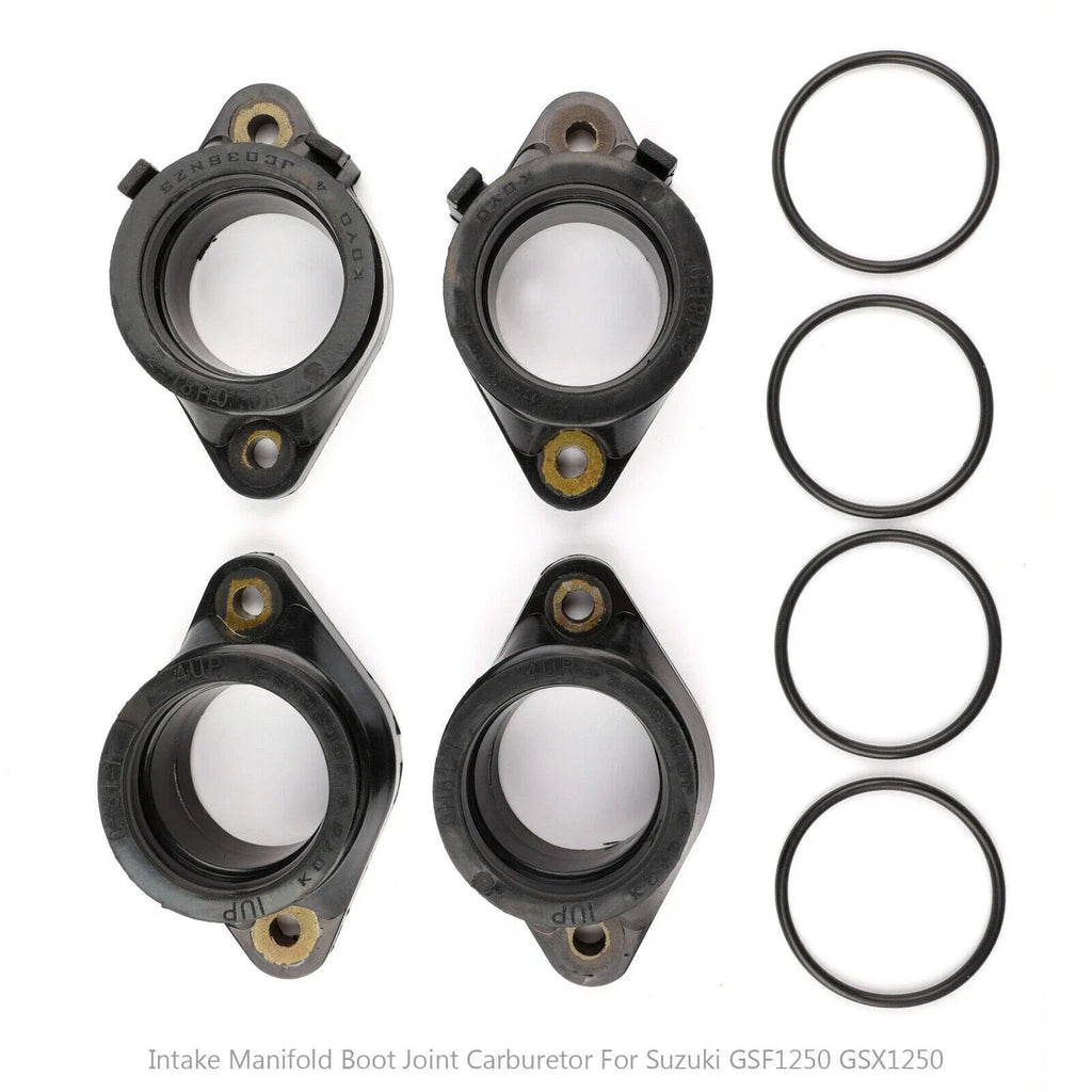 Set of 4 Carburetor Intake Manifold Boots for Suzuki GSF1250 Bandit (2007–2012) T9