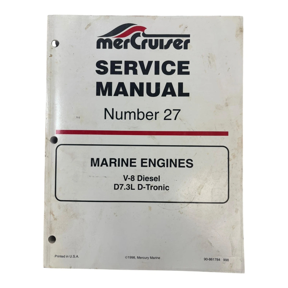 Mercury Marine MerCruiser 90-861784, Marine Engines #27 V8 Diesel D7.3L D-Tronic