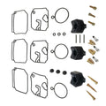 3-Pack Carburetor Rebuild Kit for Yamaha Outboard 2-Stroke (1989–2009)