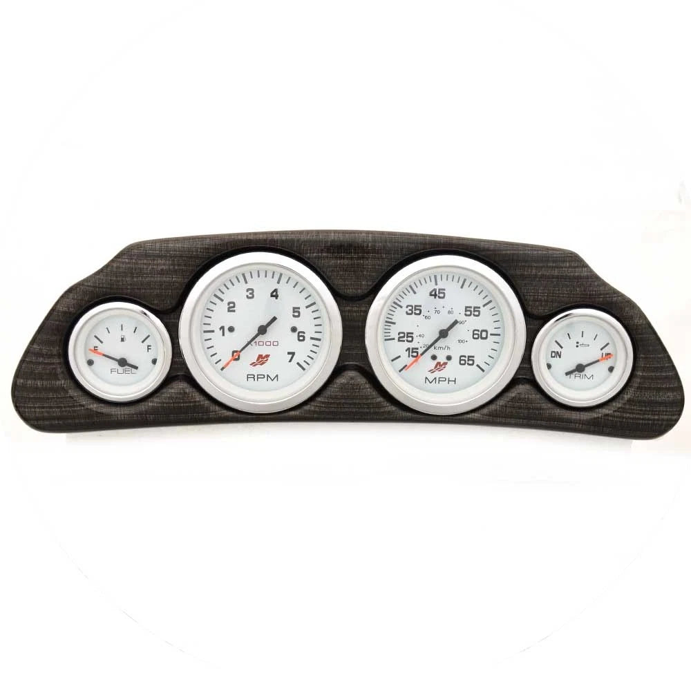 Lund Boat Gauge Panel 2241519 - Mercury 15 3/8 X 4 5/8 Inch Woodgrain